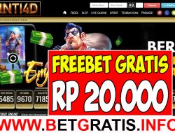 INTI4D – FREEBET GRATIS RP 20.000 TANPA DEPOSIT