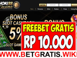 HOKICASINO88 – FREEBET GRATIS RP 10.000 TANPA DEPOSIT