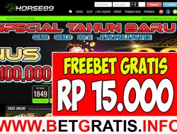 HORSE89 – FREEBET GRATIS RP 15.000 TANPA DEPOSIT