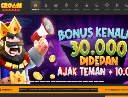 CROWNSLOT88 – DEPOSIT SLOT 30K CLAIM BONUS LANGSUNG 30K DIDEPAN!!