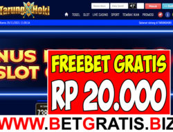 TARUNGHOKI – FREEBET GRATIS RP 20.000 TANPA DEPOSIT