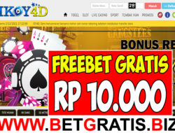 IKOY4D – FREEBET GRATIS RP 10.000 TANPA DEPOSIT