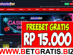 JAKARTABET – FREEBET GRATIS RP 15.000 TANPA DEPOSIT