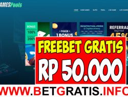 GAMESPOOLS – FREEBET GRATIS HINGGA RP 50.000 TANPA DEPOSIT