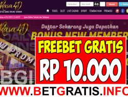 RASA4D – FREEBET GRATIS RP 10.000 TANPA DEPOSIT