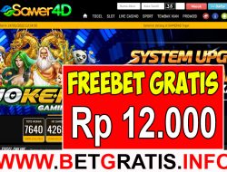 SAWER4D – FREEBET GRATIS RP 12.000 TANPA DEPOSIT