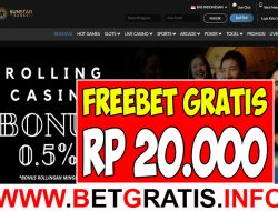 SUNSTARGAMES – FREEBET GRATIS RP 20.000 TANPA DEPOSIT