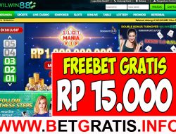 WILWIN88 – FREEBET GRATIS RP 15.000 TANPA DEPOSIT