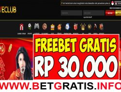 WECLUB – FREEBET GRATIS RP 30.000 TANPA DEPOSIT