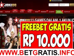 JOKIQQ – FREEBET GRATIS RP 10.000 TANPA DEPOSIT