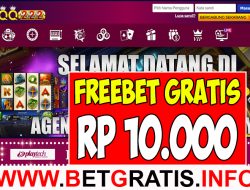 QQ222 – FREEBET GRATIS RP 10.000 TANPA DEPOSIT