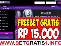 OVOTOGEL – FREEBET GRATIS TANPA DEPOSIT RP 15.000