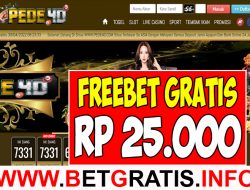 PEDE4D – FREEBET GRATIS RP 25.000 TANPA DEPOSIT