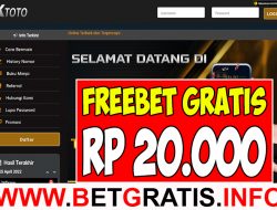 XTOTO – FREEBET GRATIS RP 20.000 TANPA DEPOSIT