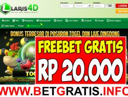 LARIS4D – FREEBET GRATIS RP 20.000 TANPA DEPOSIT