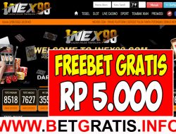 INEX99 – FREEBET GRATIS RP 5.000 TANPA DEPOSIT