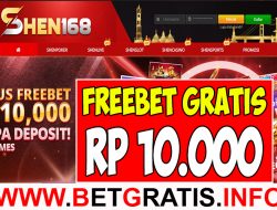 SHEN168 – FREEBET GRATIS RP 10.000 TANPA DEPOSIT