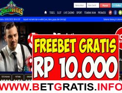 JOKERVEGAS – FREEBET GRATIS RP 10.000 TANPA DEPOSIT