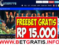 LUNAR778 – FREEBET GRATIS RP 15.000 TANPA DEPOSIT