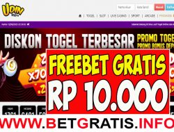 UDINSLOT – FREEBET GRATIS RP 10.000 TANPA DEPOSIT