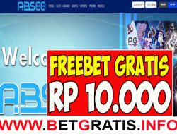 ABS88 – FREEBET GRATIS RP 10.000 TANPA DEPOSIT