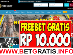 SINISLOT – FREEBET GRATIS RP 10.000 TANPA DEPOSIT