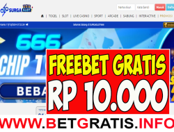 SURGASLOT666 – FREEBET GRATIS RP 10.000 TANPA DEPOSIT